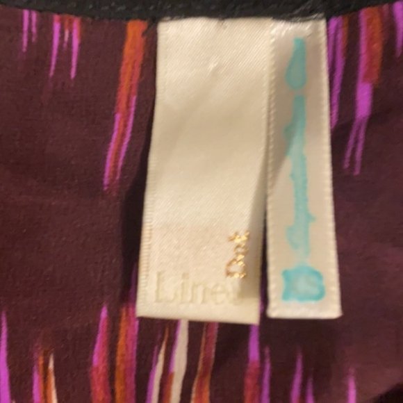 Line & Dot 100% Silk Blouse With Sheer Panels XS - Picture 11 of 14